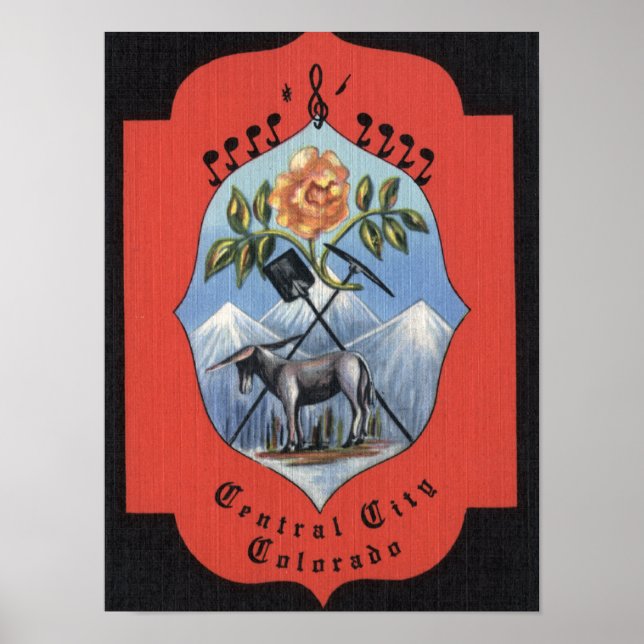 Central City, Colorado - Official City Seal View Poster (Front)