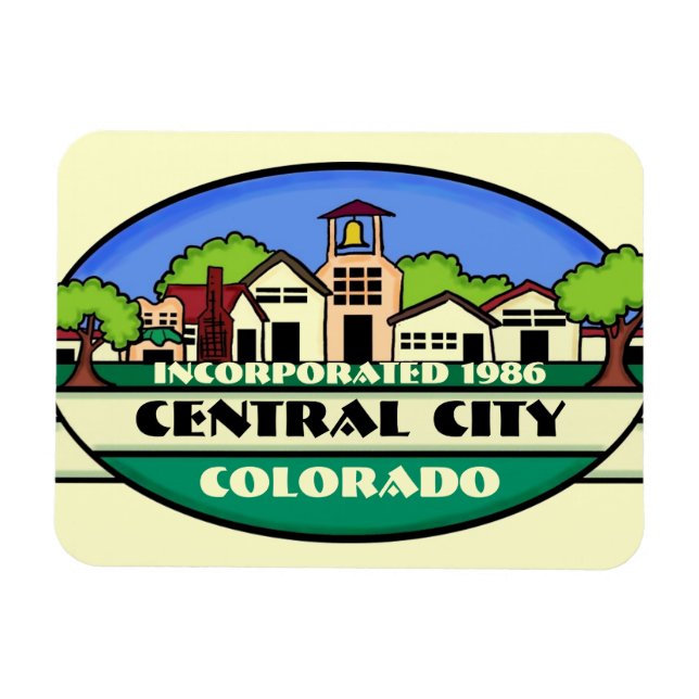 Central City Colorado small town souvenir magnet (Horizontal)