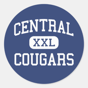 Central Cougars Middle Greenwich Connecticut Classic Round Sticker
