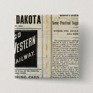 Central Dakota 15 Cm Square Badge