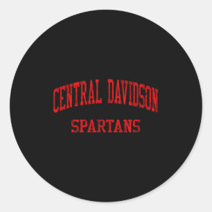 Central Davidson High School Hs Lexington Nc Vinta Classic Round Sticker