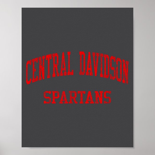 Central Davidson High School Hs Lexington Nc Vinta Poster (Front)