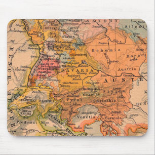 Central Europe Antique Map Mouse Mat