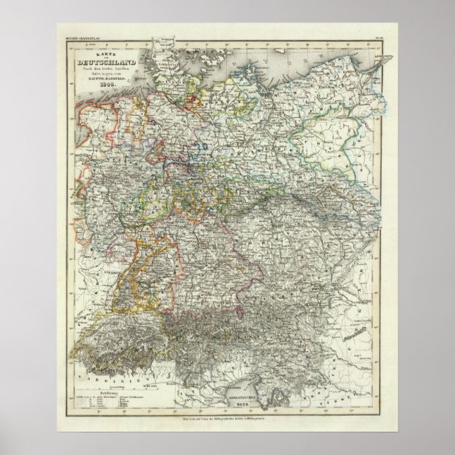 Central Europe, Germany, Poland Poster (Front)