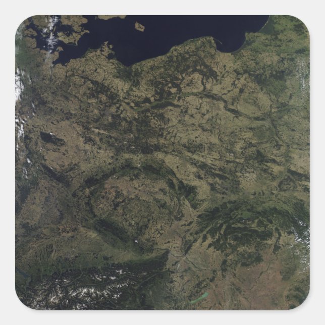 Central Europe Square Sticker (Front)