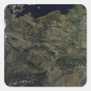 Central Europe Square Sticker