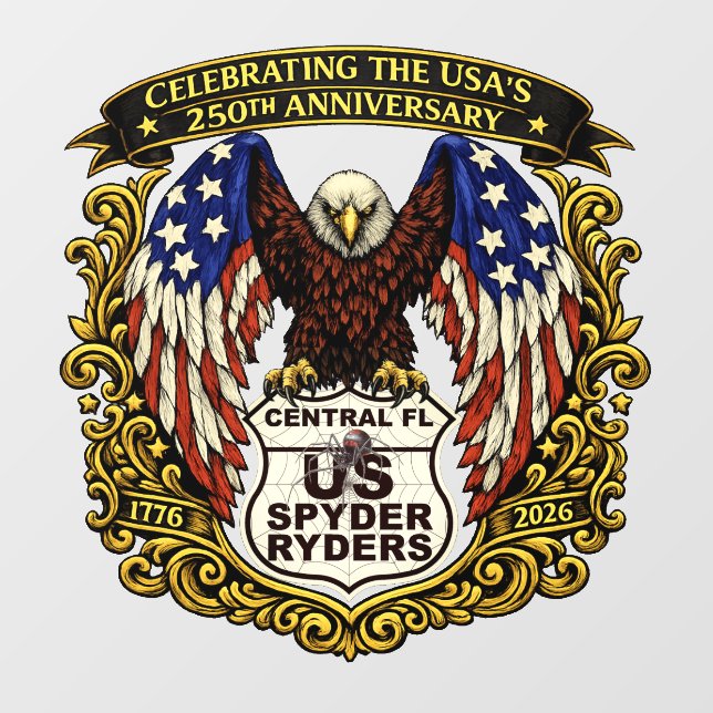 Central Florida Chapter - Decal Eagle USA250 (Sheet)