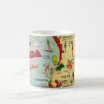 Central Florida Map Mug<br><div class="desc">This fabulous vintage,  illustrated map of Florida makes a great mug!
What a great housewarming gift or to stock a beach rental in Florida.</div>