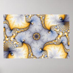 Central - Fractal Art Poster