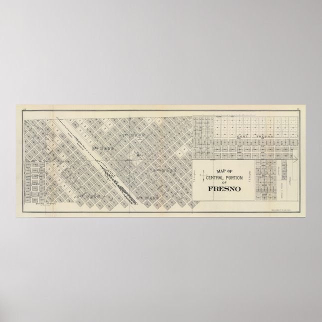 Central Fresno, California Poster (Front)