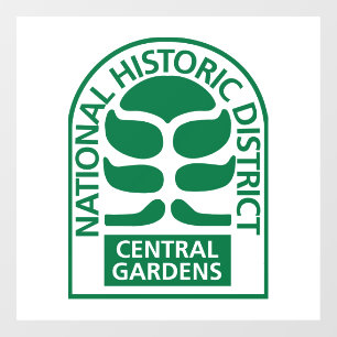 Central Gardens Window Decal