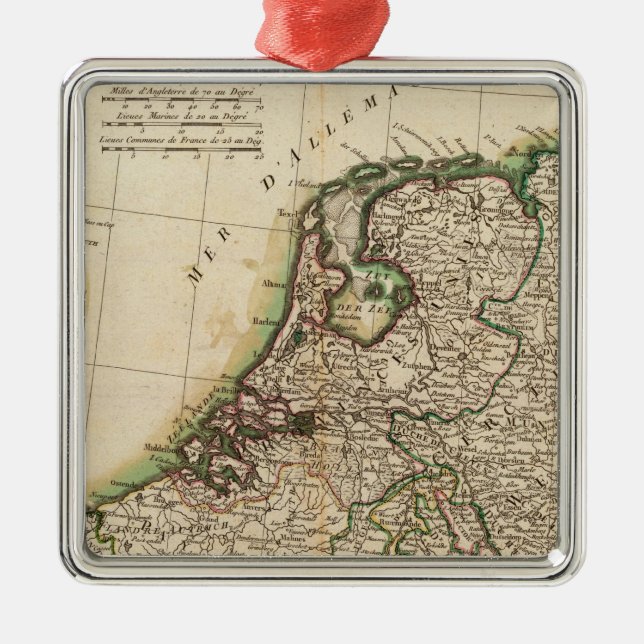 Central Germany 2 Metal Tree Decoration (Front)