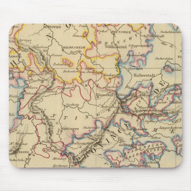 Central Germany Mouse Mat (Front)