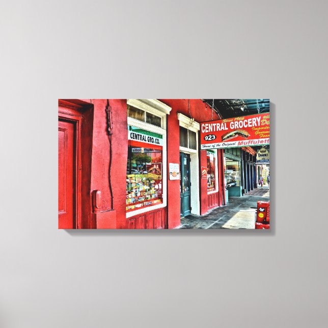 Central Grocery in the French Quarter Canvas Print (Front)