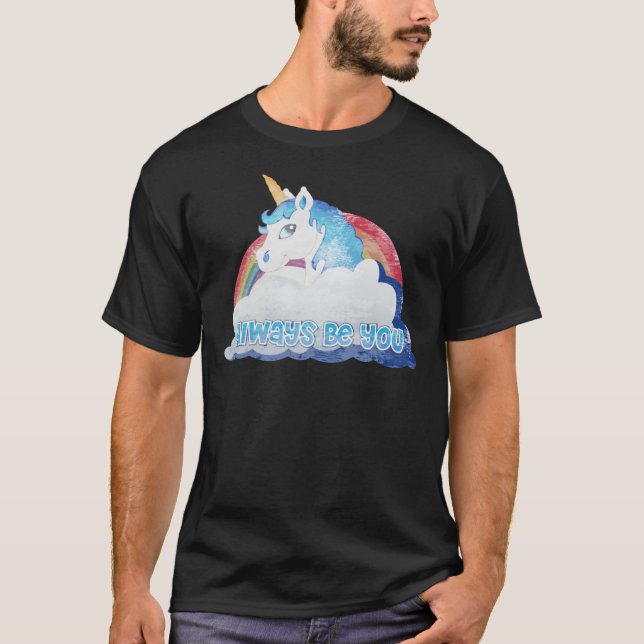 Central Intelligence - Unicorn (Faded as worn in t T-Shirt (Front)