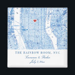 Central Manhattan Destination Wedding Favour Magne Magnet<br><div class="desc">Celebrate your Manhattan wedding with this elegant navy blue New York City map-themed keepsake magnet. Perfect for iconic venues like the Rainbow Room, The Plaza Hotel, Central Park Boathouse, The Foundry, The St. Regis New York, Tribeca Rooftop, The Pierre, Gotham Hall, Cipriani 42nd Street, and The Metropolitan Club. This sophisticated...</div>