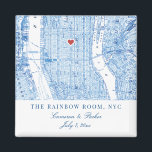 Central Manhattan Destination Wedding Favour Magne Magnet<br><div class="desc">Celebrate your Manhattan wedding with this elegant navy blue New York City map-themed keepsake magnet. Perfect for iconic venues like the Rainbow Room, The Plaza Hotel, Central Park Boathouse, The Foundry, The St. Regis New York, Tribeca Rooftop, The Pierre, Gotham Hall, Cipriani 42nd Street, and The Metropolitan Club. This sophisticated...</div>