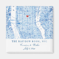 Central Manhattan Destination Wedding Favour Magne