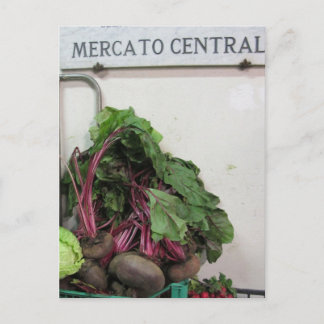 Central Market' Florence Postcard