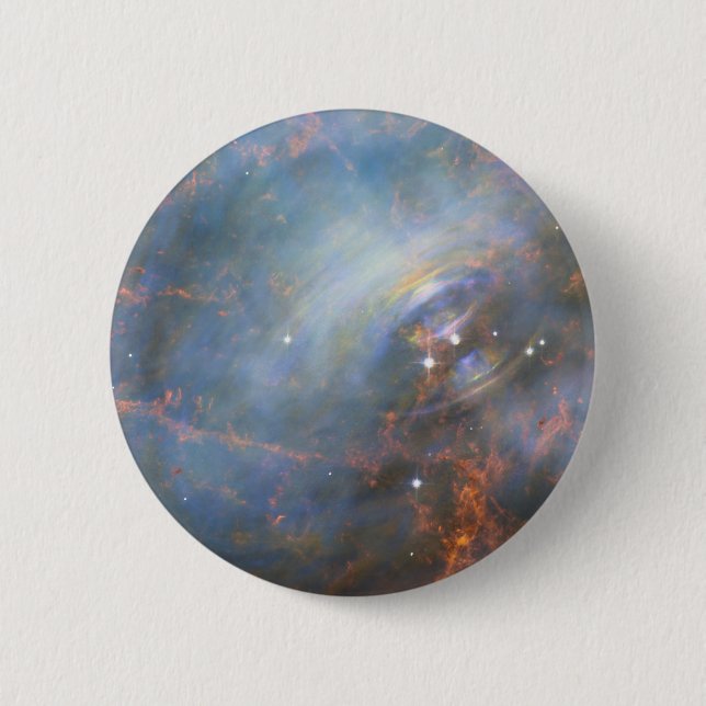 Central Neutron Star In The Crab Nebula. 6 Cm Round Badge (Front)