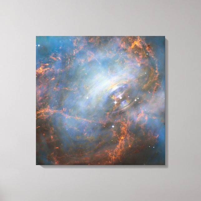 Central Neutron Star In The Crab Nebula. Canvas Print (Front)