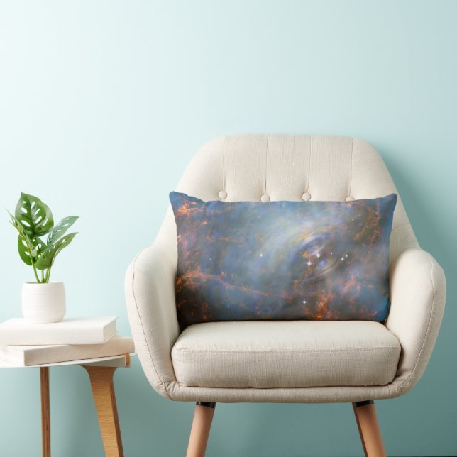Central Neutron Star In The Crab Nebula. Lumbar Cushion (Chair)