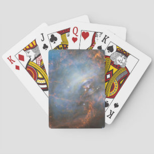 Central Neutron Star In The Crab Nebula. Playing Cards