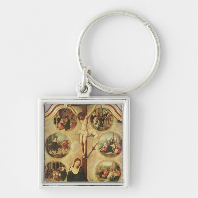 Central panel of a triptych key ring (Front)