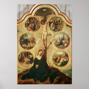 Central panel of a triptych poster