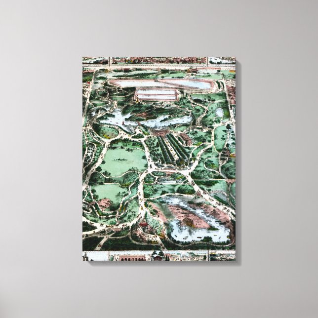 CENTRAL PARK, 1860 CANVAS PRINT (Front)