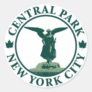 Central Park Angel Classic Round Sticker