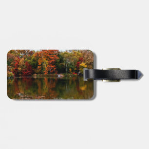 Central Park Autumn Fall Landscape Photo Luggage Tag
