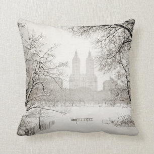 Central Park - Beautiful Winter Snow Cushion