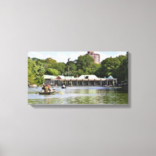 Central Park Boathouse Canvas Print
