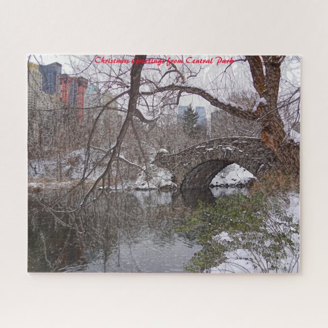 Central Park.Christmas Greetings Jigsaw Puzzle (Horizontal)
