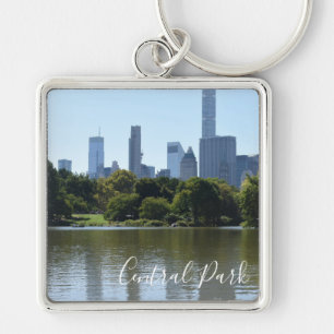 Central Park Lake New York City NYC Photography Key Ring
