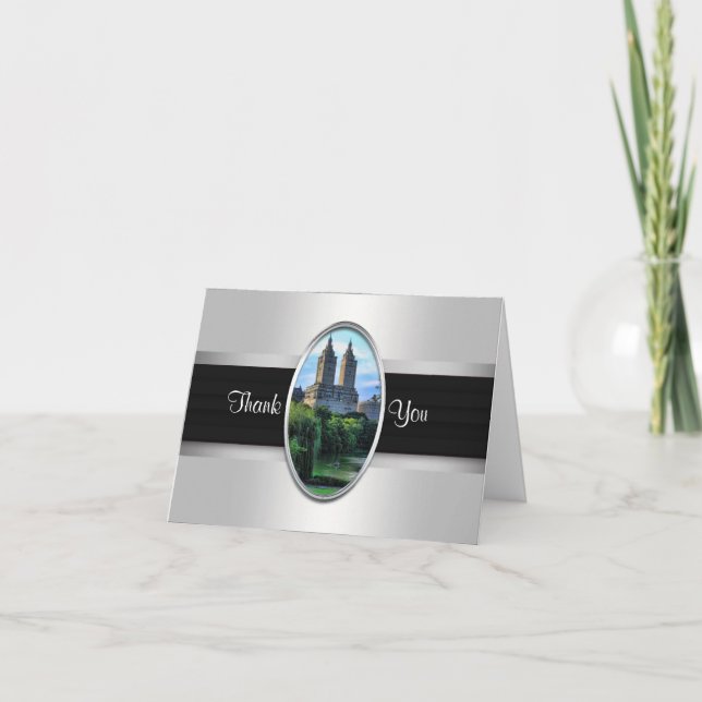 Central Park Lake, San Remo NYC Thank You Card (Front)