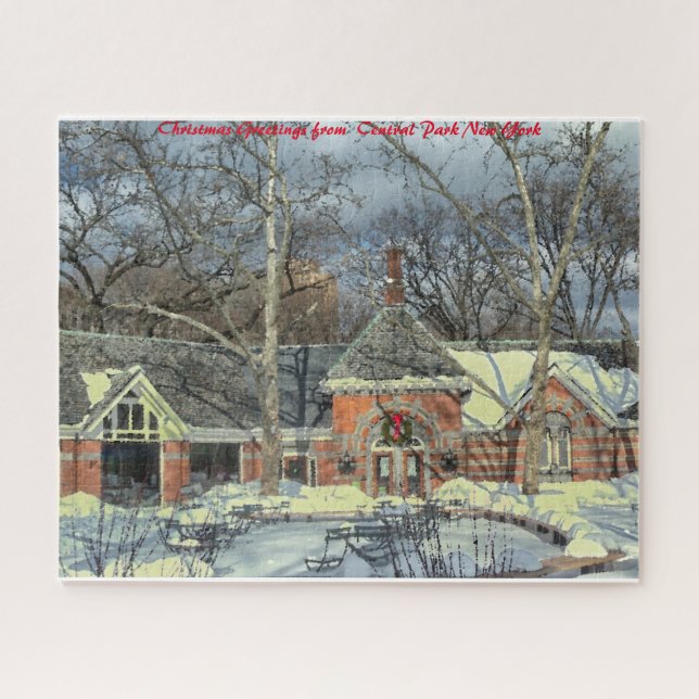 Central Park New York.Christmas Greetings Jigsaw Puzzle (Horizontal)