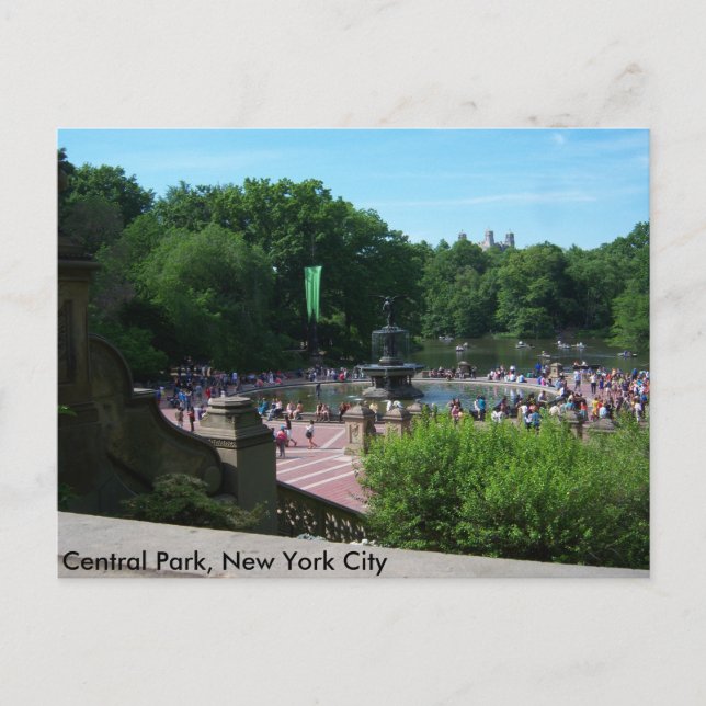 Central Park, New York City Postcard (Front)