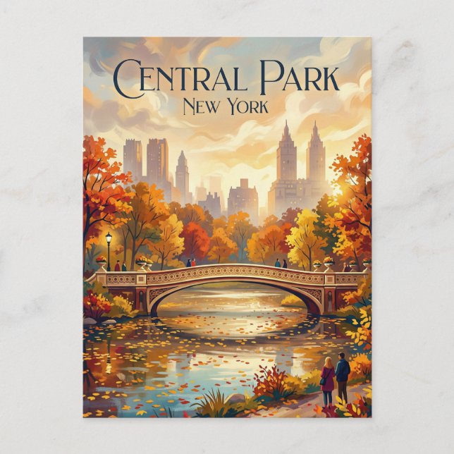 Central Park New York Postcard (Front)