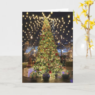 Central Park NYC Christmas Tree Card