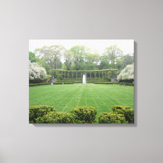 Central Park NYC Conservatory Garden Photo Canvas (Front)