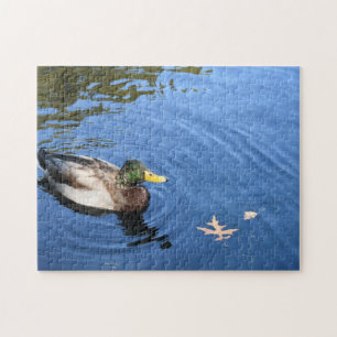 Central Park NYC Conservatory Water Mallard Duck Jigsaw Puzzle