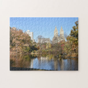 Central Park Reflection New York City Landscape Jigsaw Puzzle