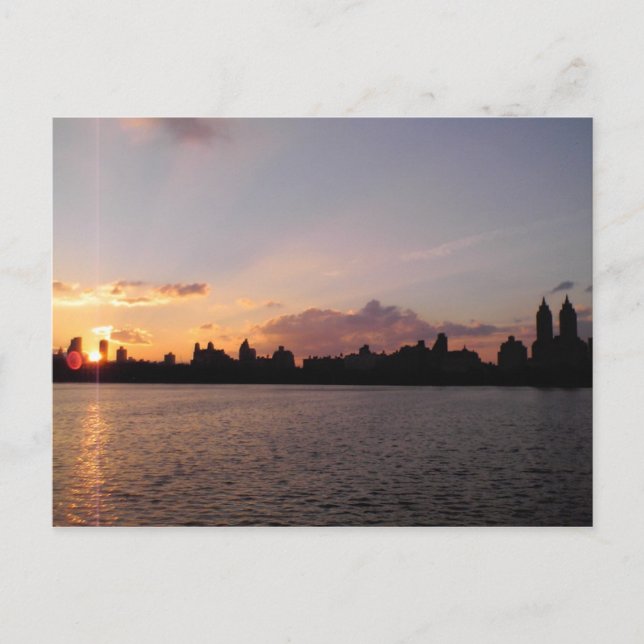 Central Park Reservoir, NYC Postcard (Front)