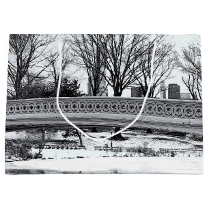 Central Park’s Bow Bridge Photo Large Gift Bag
