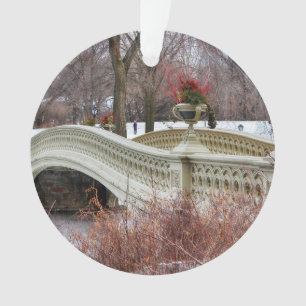 Central Park’s Bow Bridge Photo Ornament