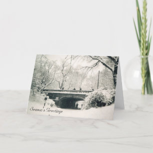 central park season's greetings holiday card