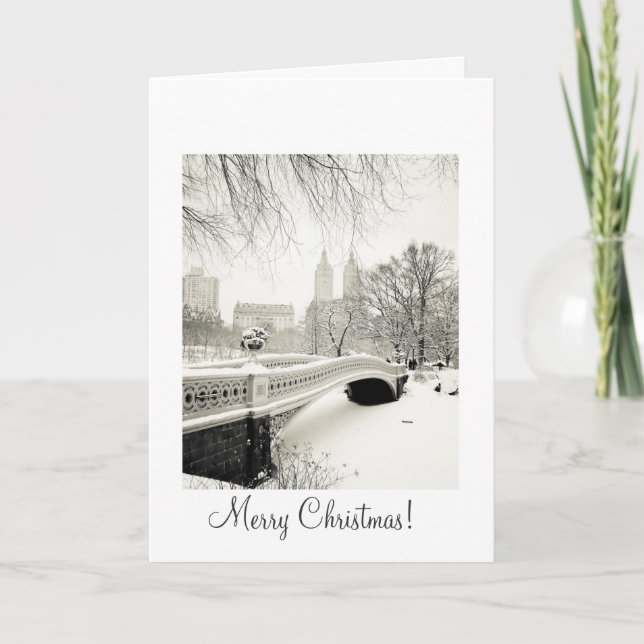 Central Park Snow - Christmas Holiday Card (Front)