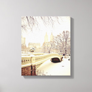 Central Park Snow - Winter New York Canvas Print